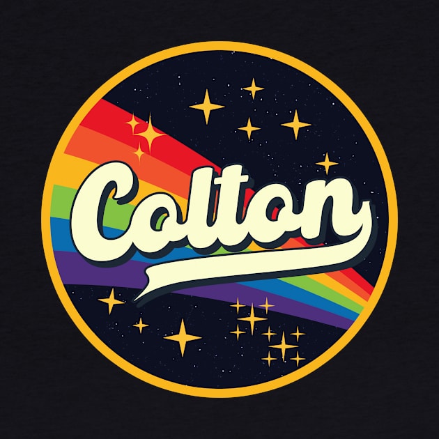 Colton // Rainbow In Space Vintage Style by LMW Art